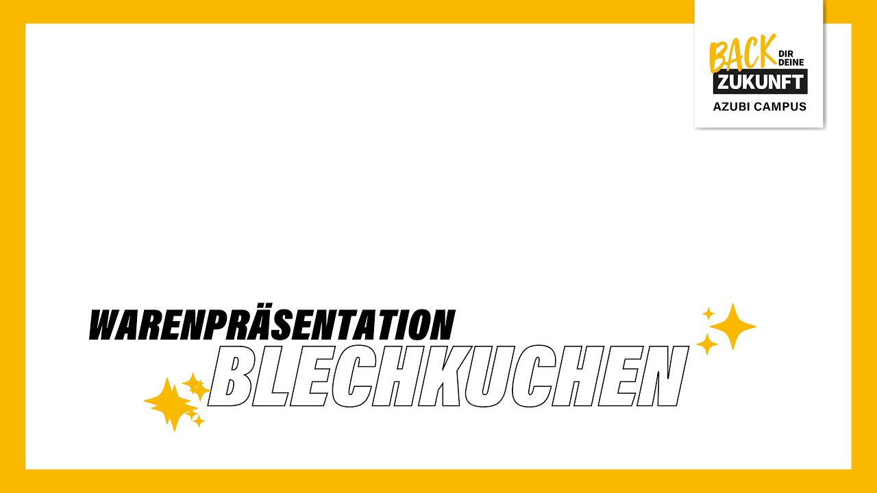 Warenpräsentation Blechkuchen