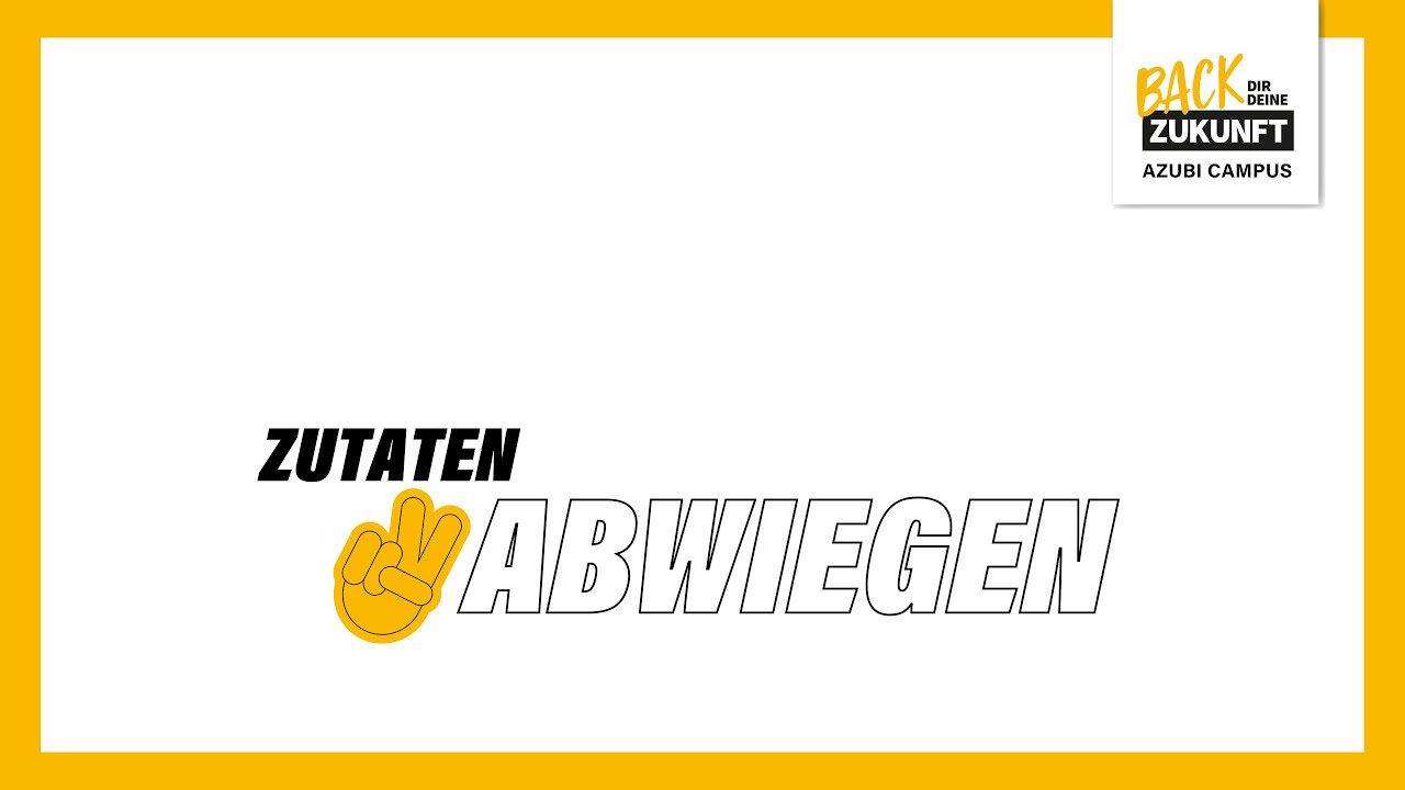 Zutaten abwiegen